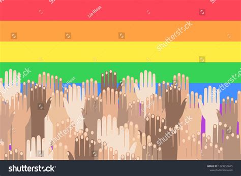 Lgbt Rainbow Flag Celebrating Gay People Stock Vector Royalty Free