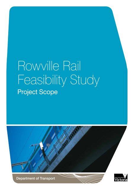 Rowville Rail Feasibility Study Public Transport Victoria