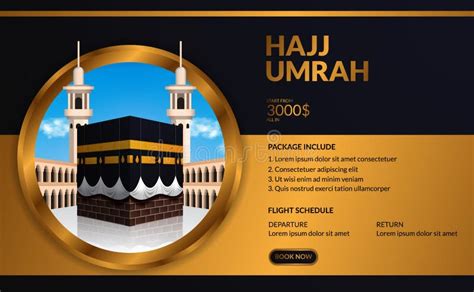 Modern Elegant Luxury Hajj And Umrah Tour Travel Poster Flyer Banner