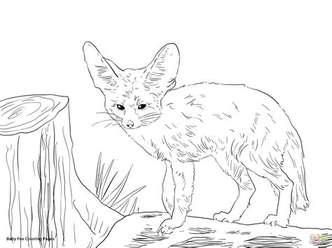 Baby Fox Coloring Pages at GetColorings.com | Free printable colorings ...