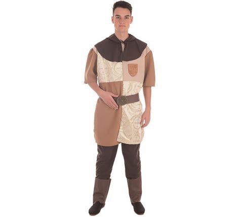 Disfraz de Caballero Medieval Marrón para hombre