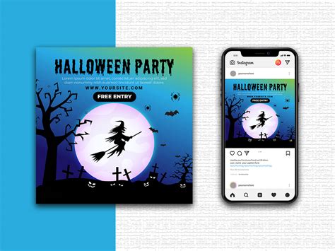 HALLOWEEN SOCIAL MEDIA BANNER POST :: Behance