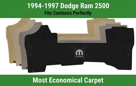 Lloyd Velourtex Front Carpet Mat For 94 97 Dodge Ram 2500 W Black M