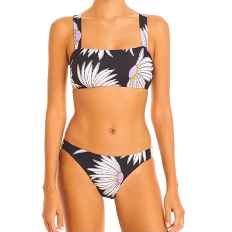 Kate Spade Swim New Kate Spade Falling Flower Piece Bikini Set