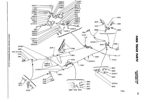 Visual Guide 2003 Ford Ranger Parking Brake Parts Overview