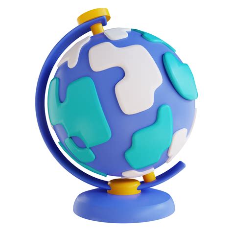 3D illustration globe 9386207 PNG