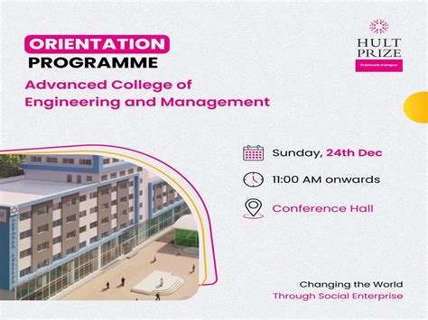 Orientation On Hult Prize Competition Advanced College Of