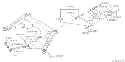 Pa Subaru Flange Bolt Trailing Link Subaru Parts Superstore