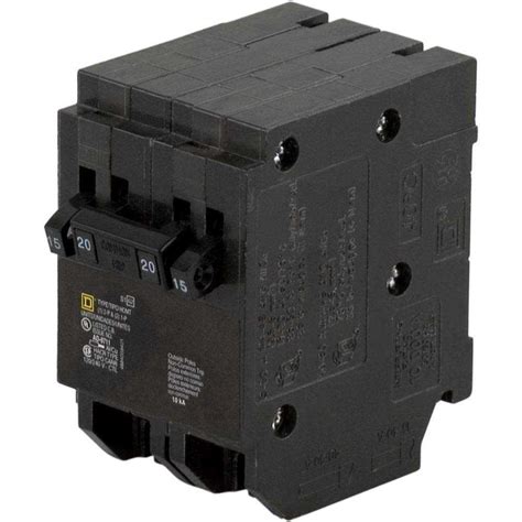 Square D Homeline 15-Amp/20-Amp 4-Pole Quad Circuit Breaker - Hardwares ...