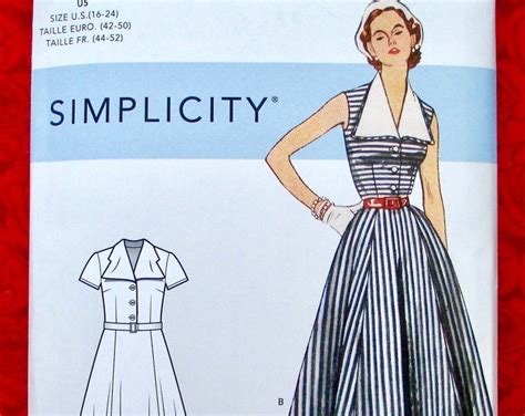 Simplicity Sewing Pattern S8873 Retro Sundress Sleeveless Dress