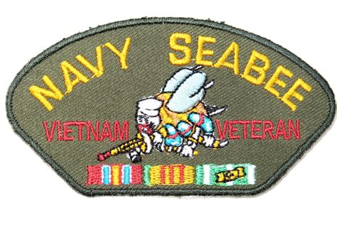 Us Navy Seabee Vietnam Vet Embroidered Iron On By Patchnbadge