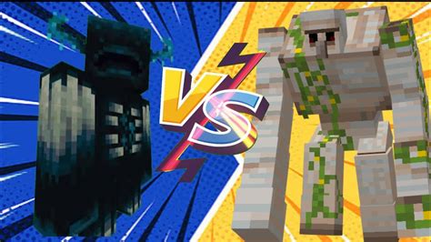 Mutant Iron Golem Vs Warden 😱 Warden Vs Mutant Iron Youtube