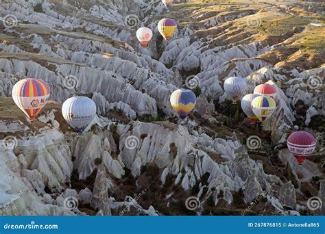 Cappadocia Hot Air Baloon Trip Turkey Editorial Image Image Of