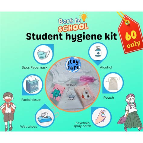 Student hygiene kit / Pandemic hygiene kit | Shopee Philippines