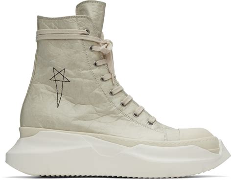 Rick Owens Drkshdw Off White Abstract Sneakers Rick Owens Drkshdw