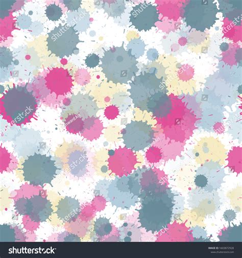 Watercolor Transparent Stains Vector Seamless Wallpaper Stock Vector