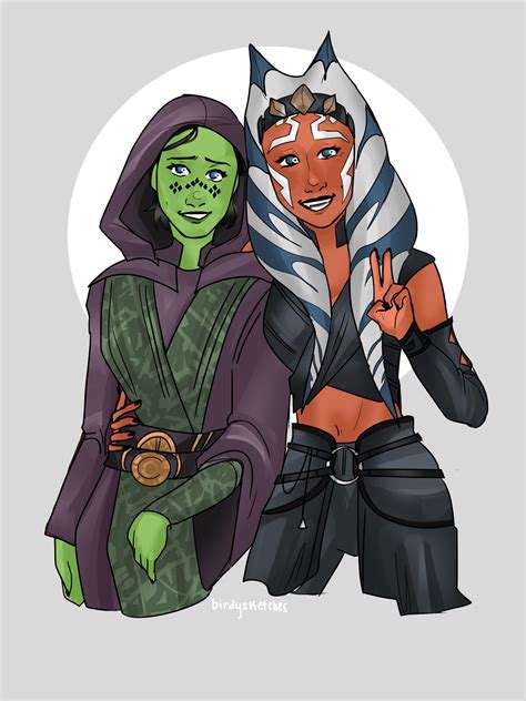 Barriss Offee And Ahsoka Tano As Jedi Knights Rclonewars