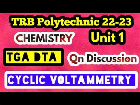 Trb Polytechnic Unit Questions Discussion Tga Dta