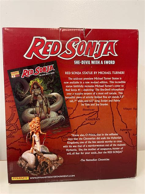 Red Sonja She Devil With A Sword Statue By Michael Turner Big Bens