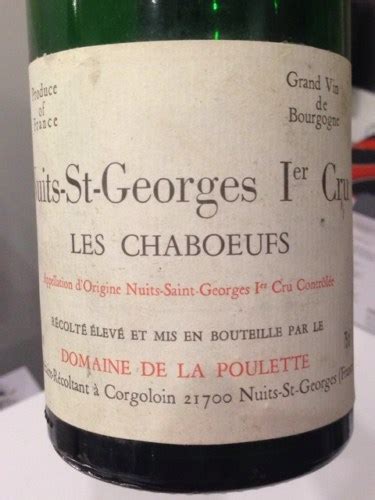 Dominique Laurent Nuits Saint Georges 1er Cru Les Chaboeufs Vivino US