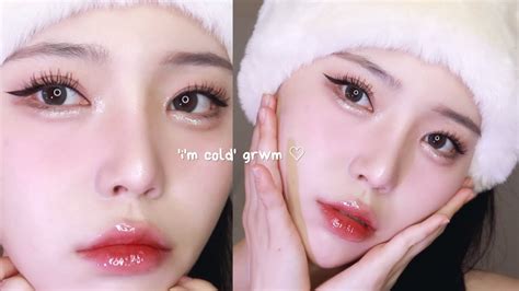 Trying The Viral Im Cold Makeup ۰۪۫ ۪۫☃۰۪۫ ۪۫ Turned Out So Cute Youtube