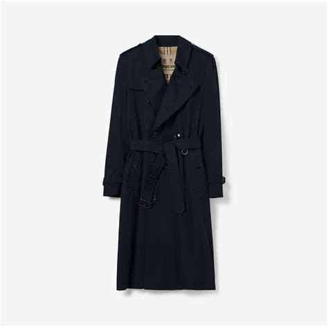 Long Kensington Heritage Trench Coat In Coal Blue Men Burberry® Official