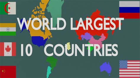 World Largest Countries By Area Top 10 Youtube