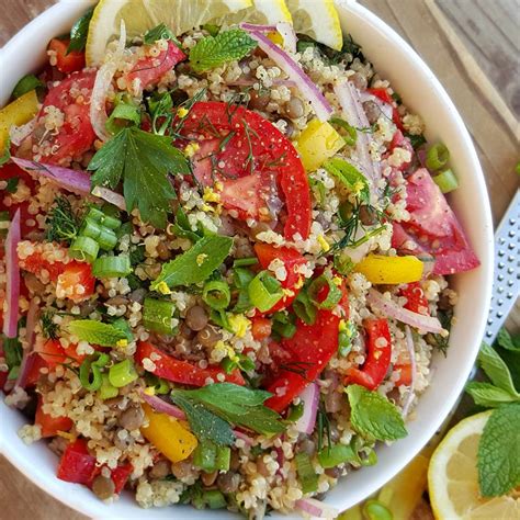 Fresh Herb Infused Quinoa Salad Clean Food Crush