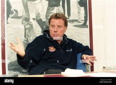 Harry Redknapp manager of West Ham United in his office at the Chadwell ...