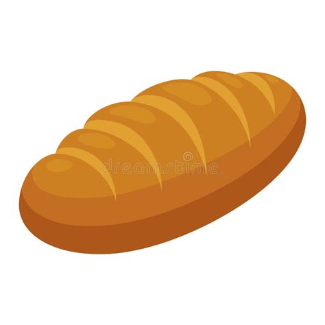 Loaf Icon Fresh Delicious Bread And Bakery Symbol Stock Vector