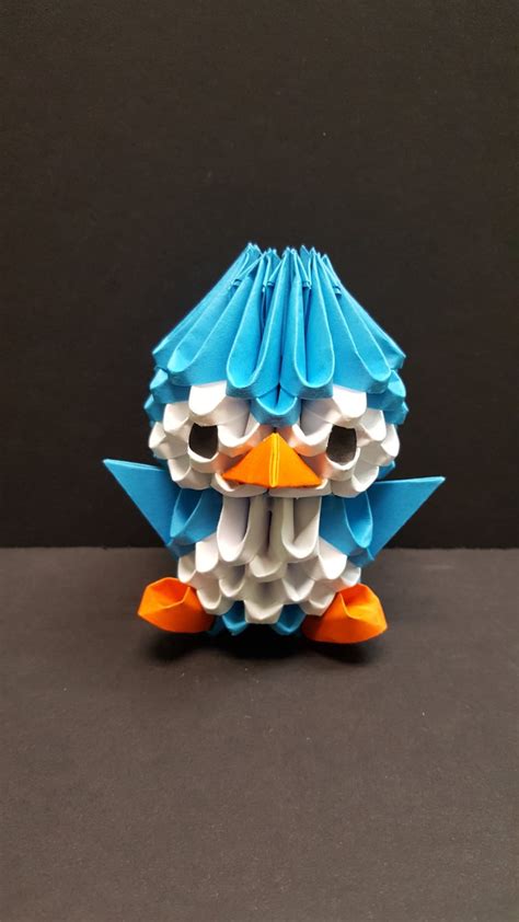 D Origami Pinguin Etsy