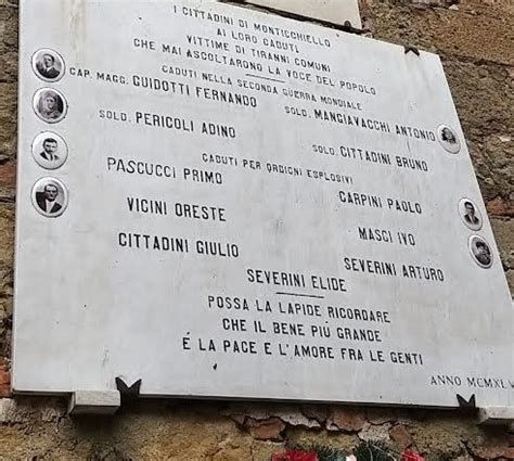 Lapide In Memoria Dei Caduti Nella Seconda Guerra Mondiale Di