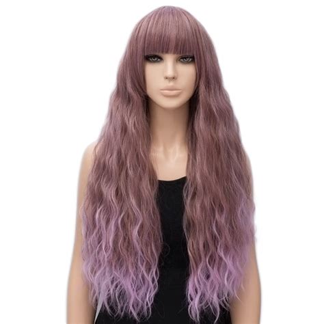 Netgo Womens Wig Long Fluffy Curly Wavy Hair Wigs For Girl