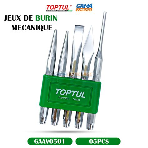 JEUX DE BURIN MECANIQUE 5PCS TOPTUL GAMA OUTILLAGE Algérie