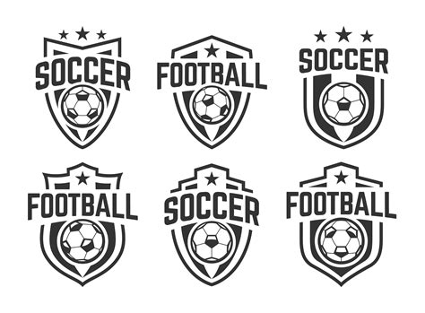 Soccer Classic Vector Emblems Set 558834 Vector Art At Vecteezy