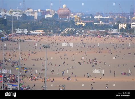 Chennai marina lighthouse hi-res stock photography and images - Alamy