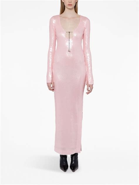 16arlington Solaria Sequin Embellished Dress Pink Farfetch