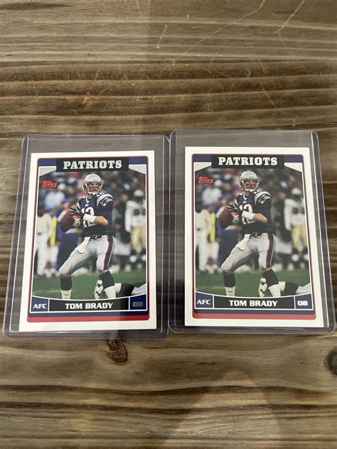 Tom Brady Topps New England Patriots Ebay