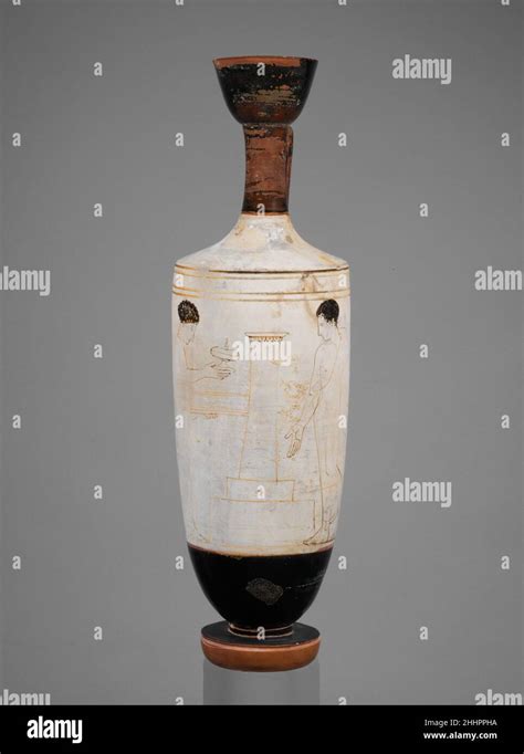 Terracotta Lekythos Oil Flask Ca B C Attributed To The Painter