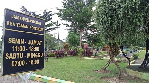 Taman Kongkow Satu Satunya Taman Bermain Bersertifikat Ramah Anak Di