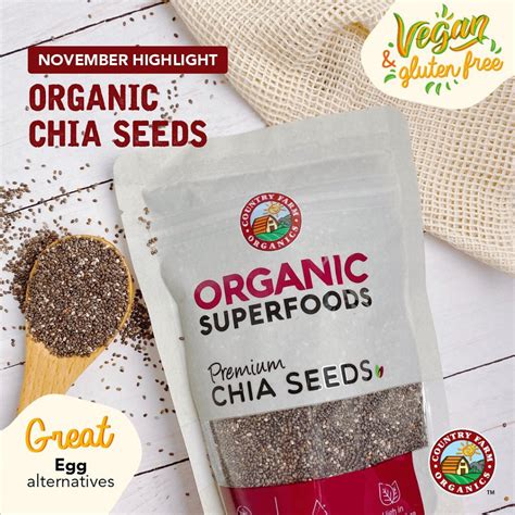 Country Farm Certified Organic Chia Seeds G Certified By Usda