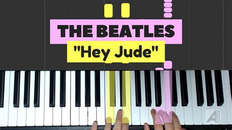 Cómo tocar Hey Jude de The Beatles en piano tutorial YouTube