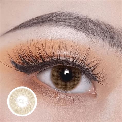 Freshlady Ocre Brown Coloured Contact Lenses Yearly