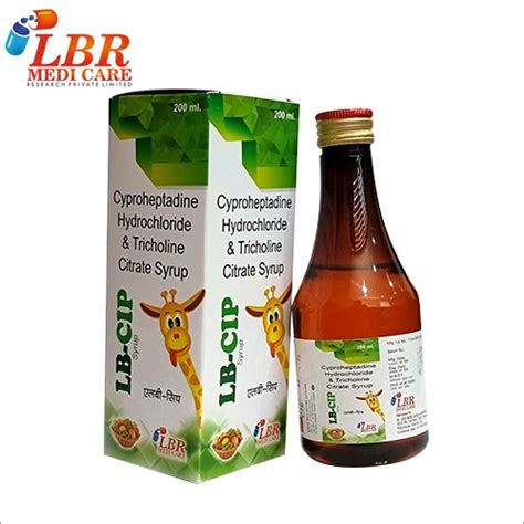 Ml Cyproheptadine Hydrochloride And Tricholine Citrate Syrup At