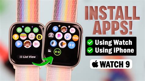 Apple Watch Series 9 How To Install Apps Watchos 10 Youtube