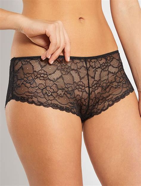 Shorty Tout Dentelle Lingerie Du S Au XXL Noir Kiabi 5 00