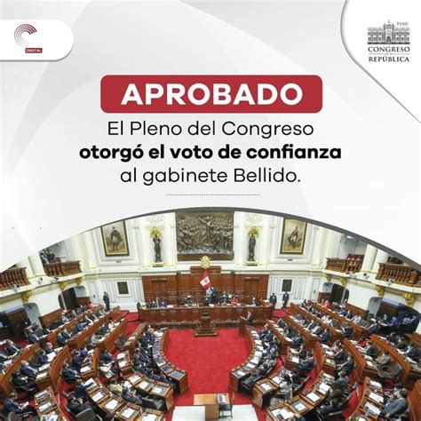 Congreso Otorgó Voto De Confianza A Gabinete Que Preside Guido Bellido