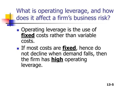 Ppt Chapter 13 Capital Structure And Leverage Powerpoint Presentation Id 419350