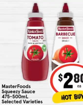 Masterfoods Squeezy Sauce Ml Offer At Iga