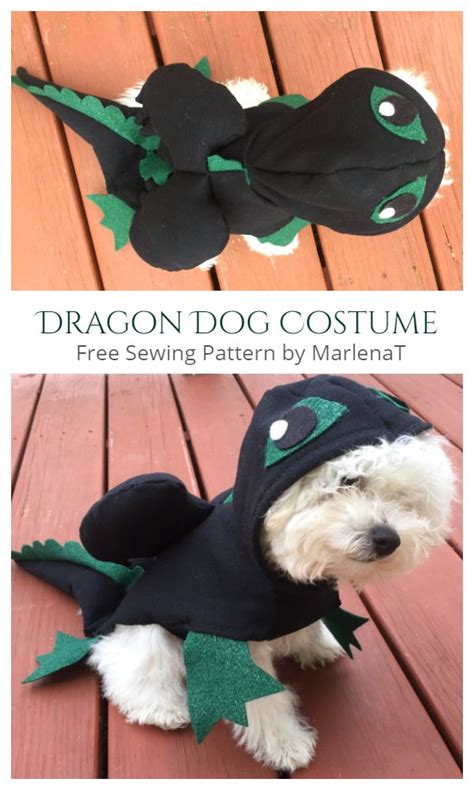 Diy Fabric Dragon Dog Costume Free Sewing Pattern Fabric Art Diy